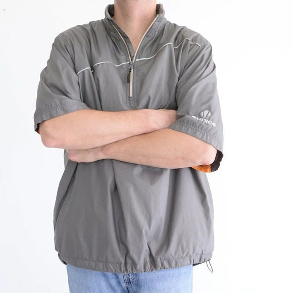 Sunice Weather Grey Half Zip Golf Windbreaker - XL -  Made in Canada - Picture 3 of 14